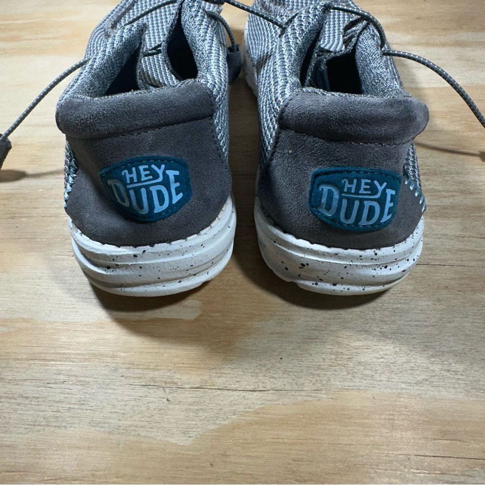 Hey Dude Wally Gray Sport Mesh Casual Shoes Men’s Size 9 - Picture 6 of 9